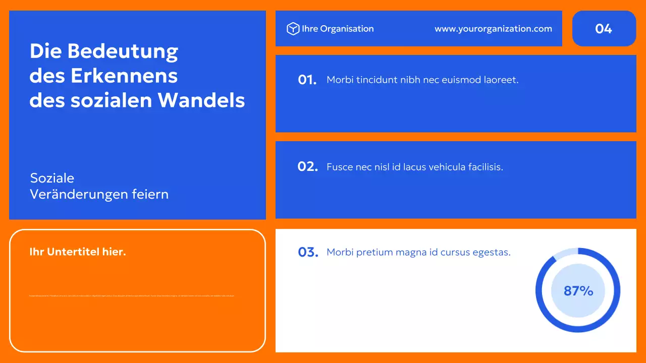 blaue moderne Bürgerrechtsförderung