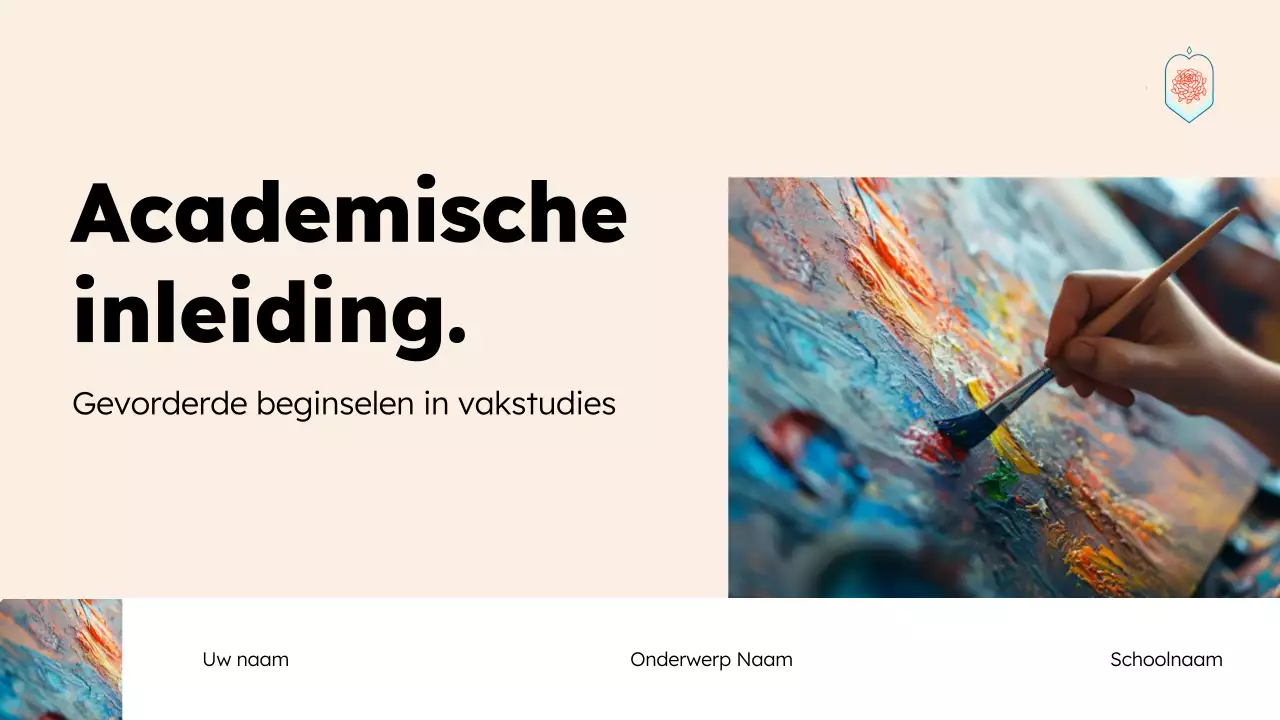 Presentatie moderne kunsteducatie