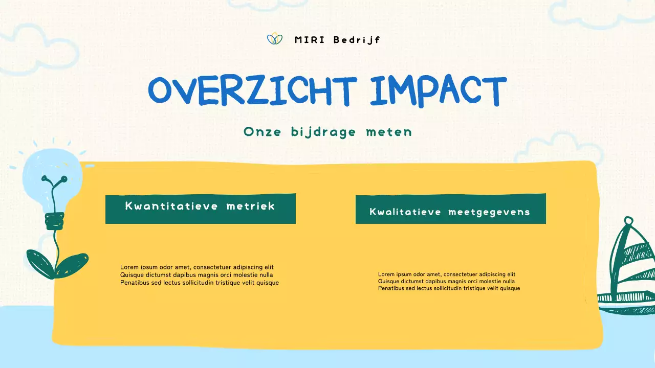 groene biologische non-profit presentatie