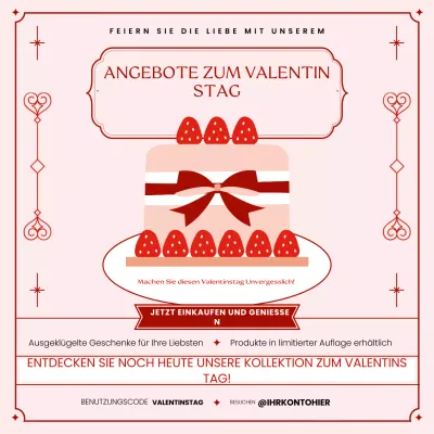 rot elegant Valentine Förderung