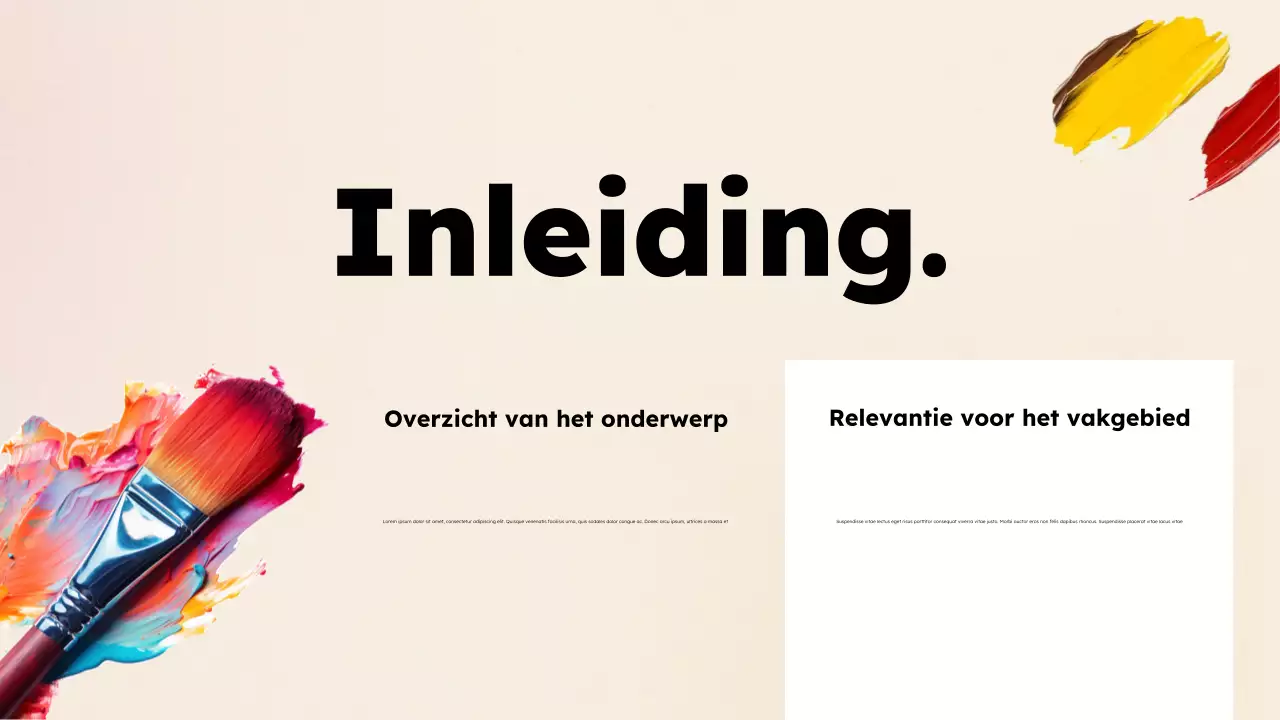 Presentatie moderne kunsteducatie