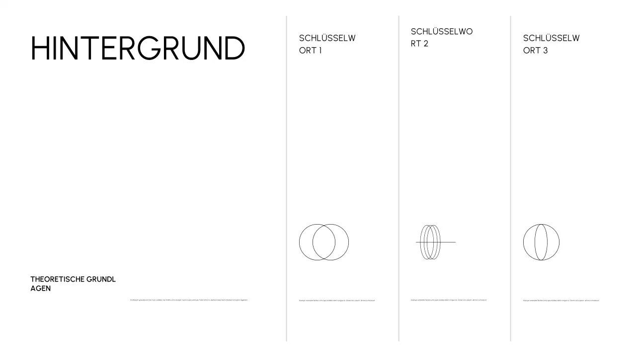 Schwarze minimale akademische Einführung Klasse Dokument