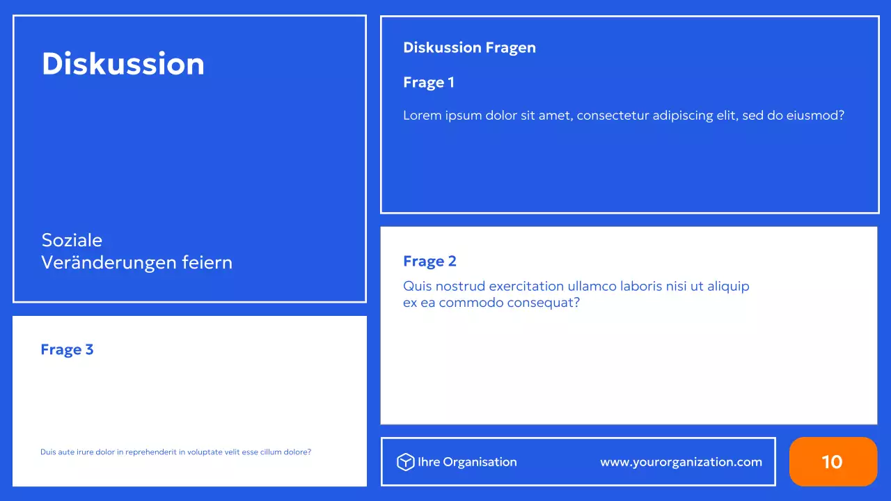 blaue moderne Bürgerrechtsförderung