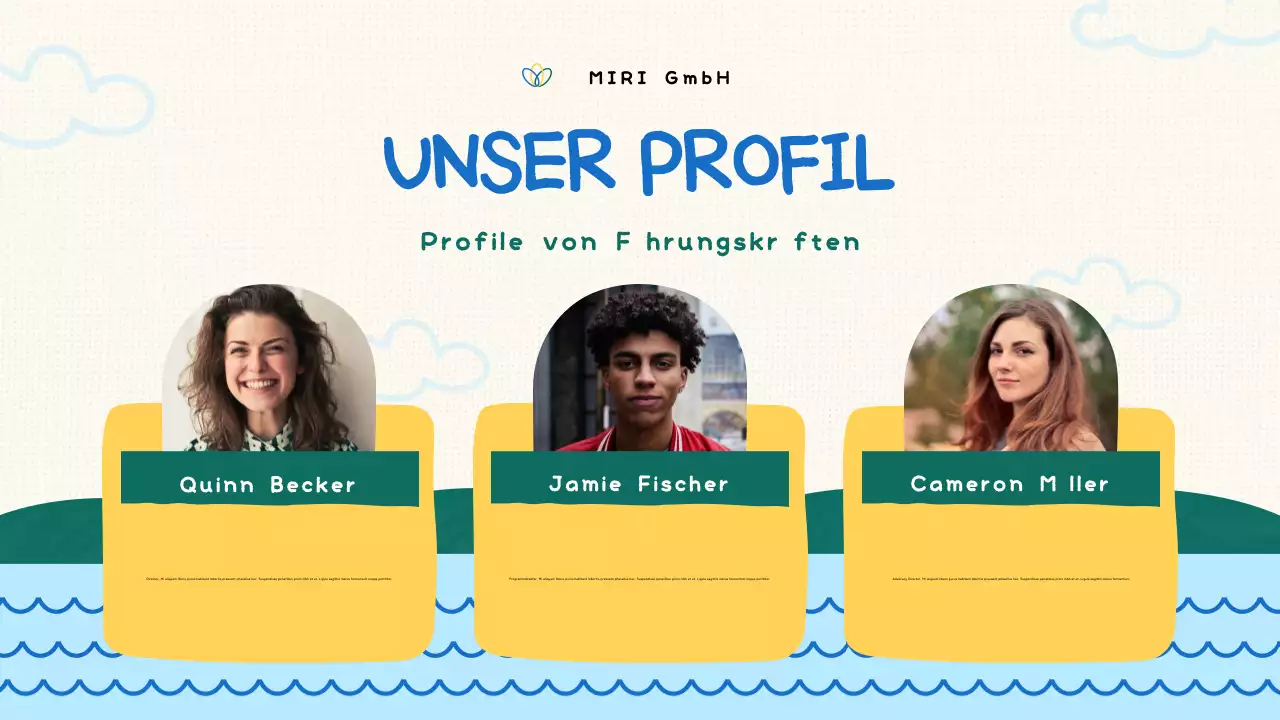 Grüne Bio-Non-Profit-Präsentation