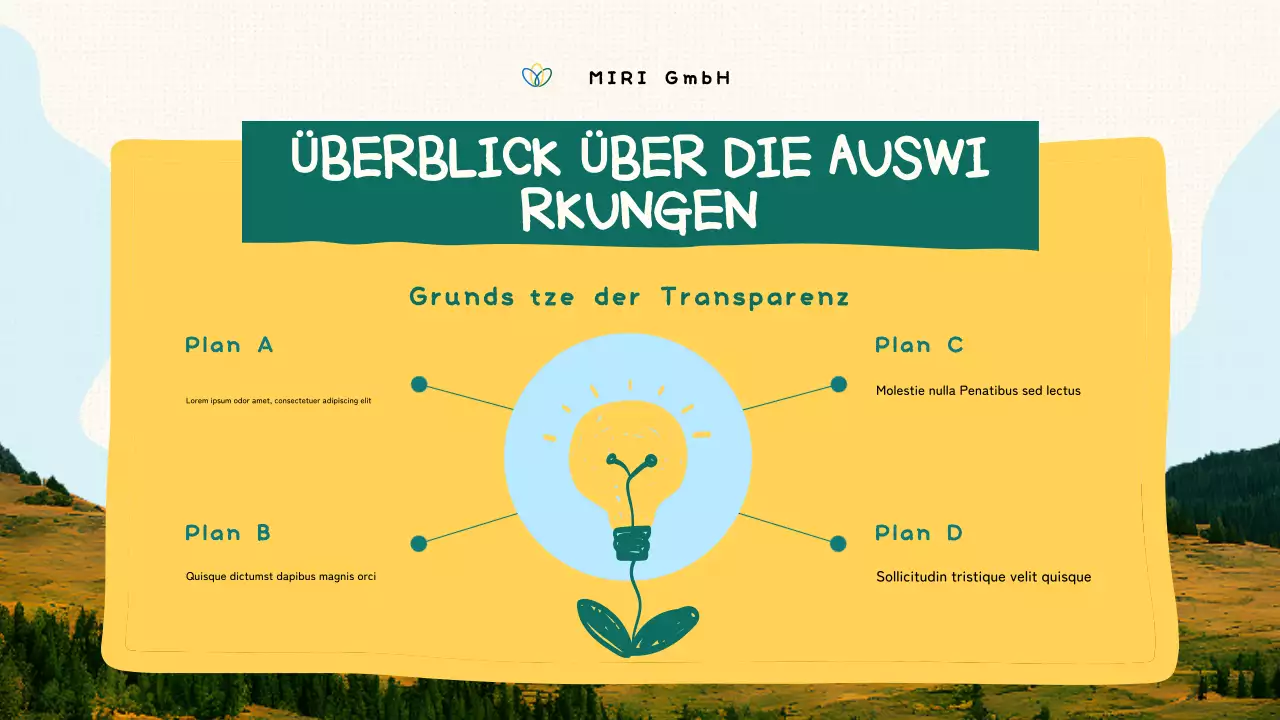 Grüne Bio-Non-Profit-Präsentation