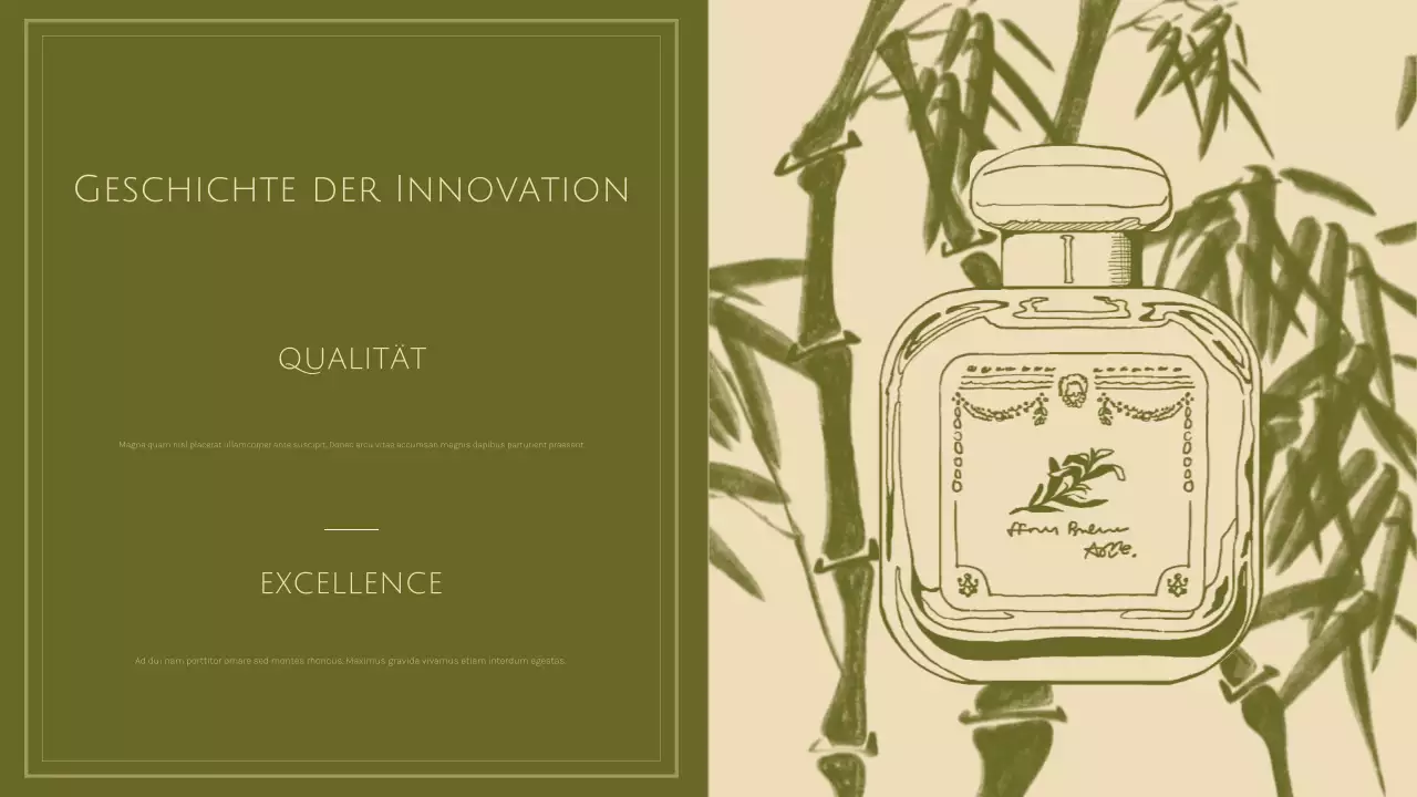 grüner botanischer Produktkatalog