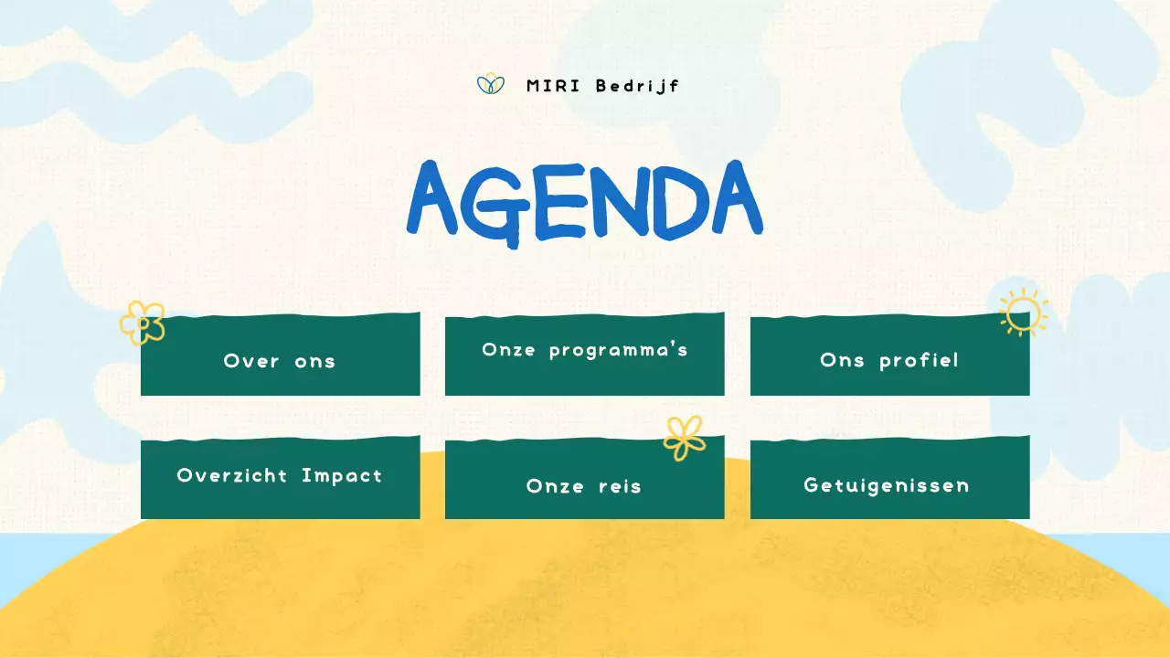 groene biologische non-profit presentatie