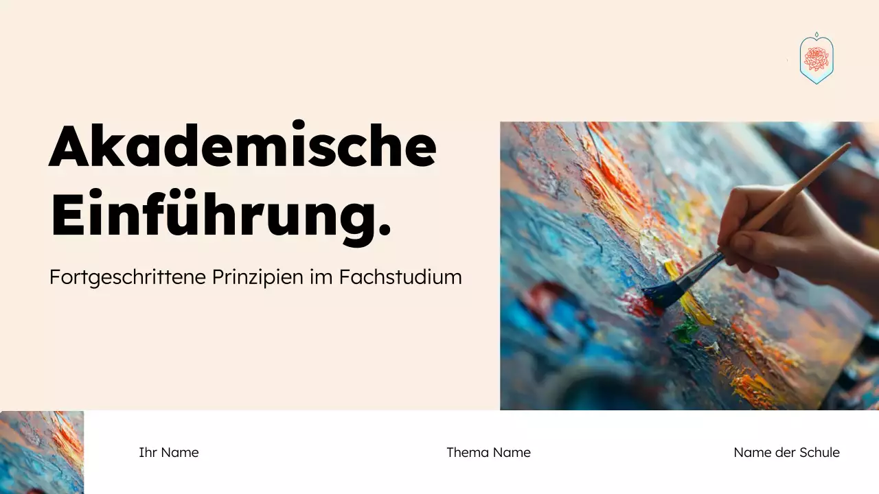 Präsentation zur modernen kulturellen Bildung