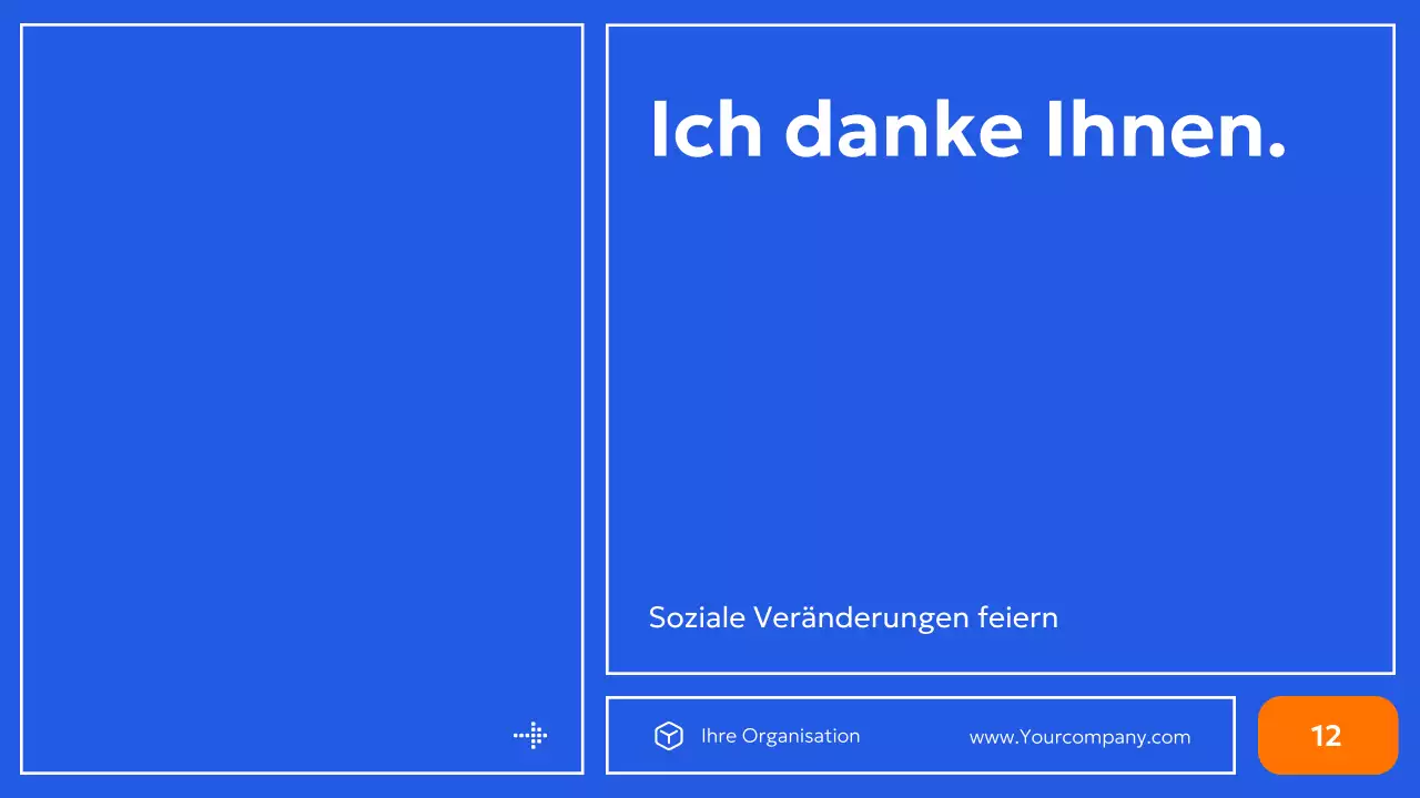 blaue moderne Bürgerrechtsförderung