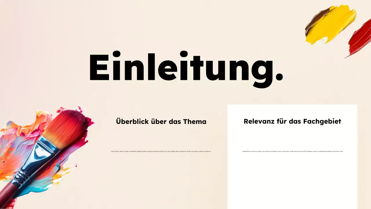 Präsentation zur modernen kulturellen Bildung