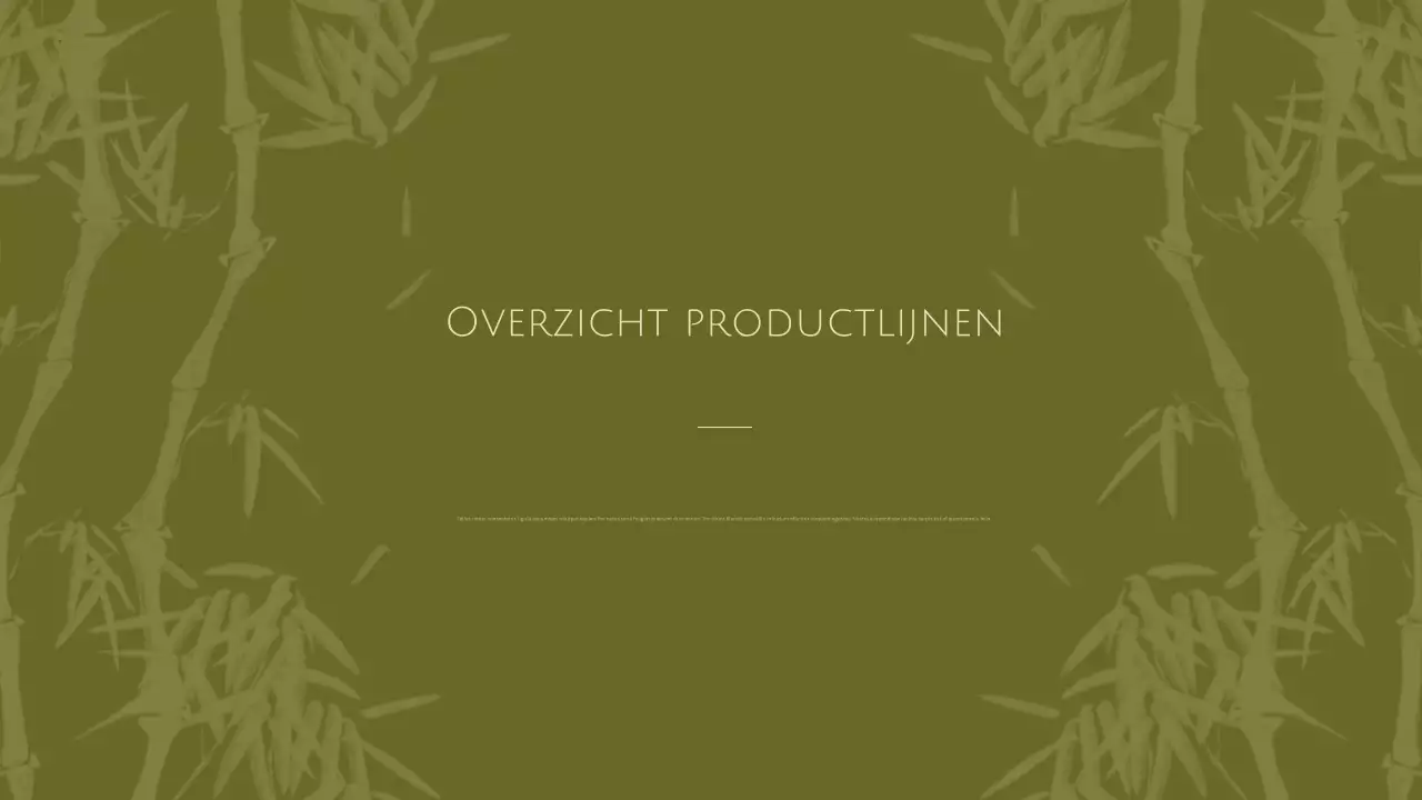 catalogus van groene botanische producten