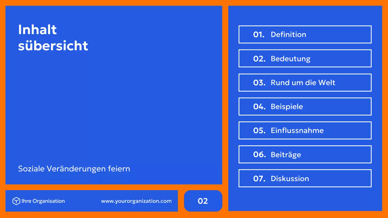 blaue moderne Bürgerrechtsförderung