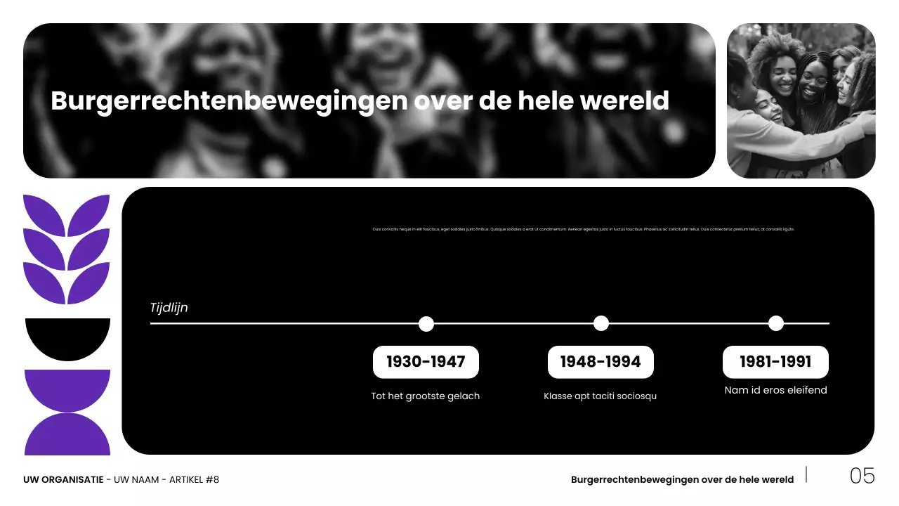 presentatie zwarte moderne burgerbewegingen