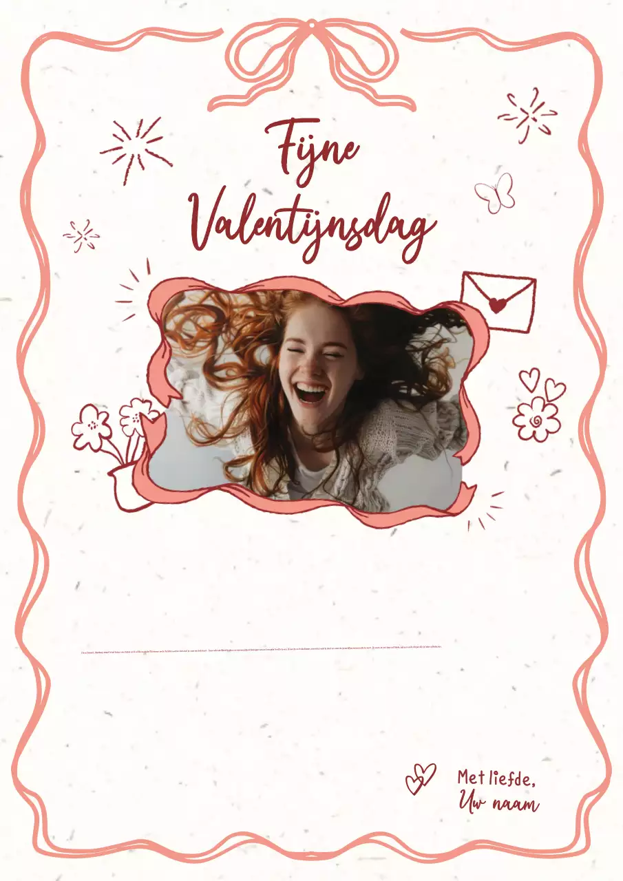 Rode Elegante Valentijnsbrief