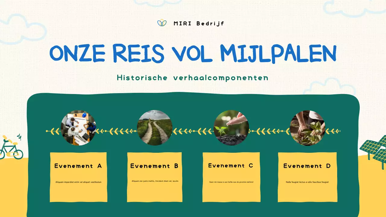 groene biologische non-profit presentatie