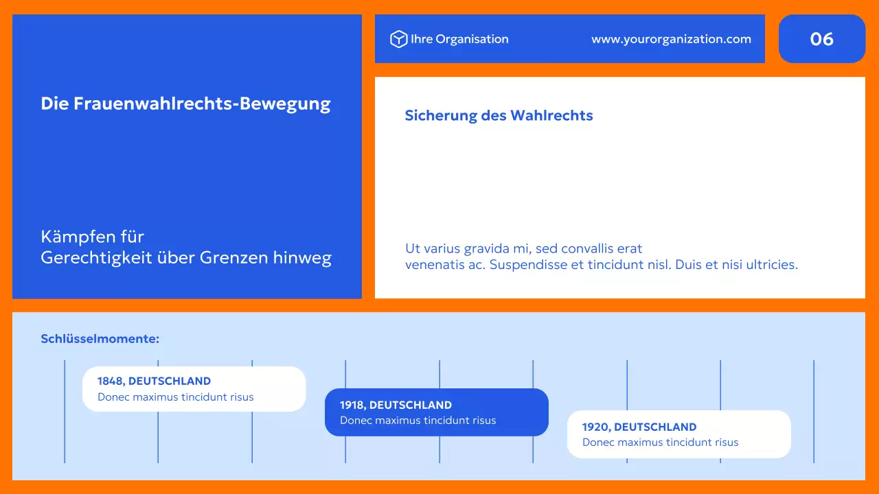 blaue moderne Bürgerrechtsförderung