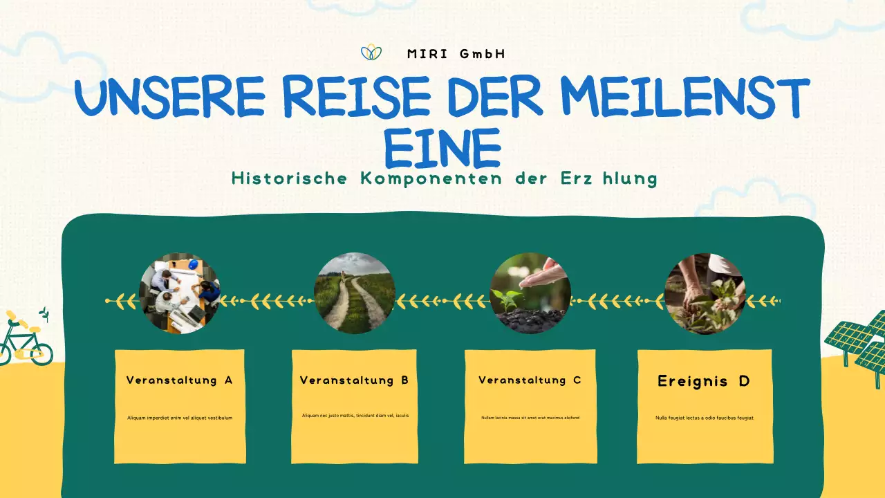 Grüne Bio-Non-Profit-Präsentation