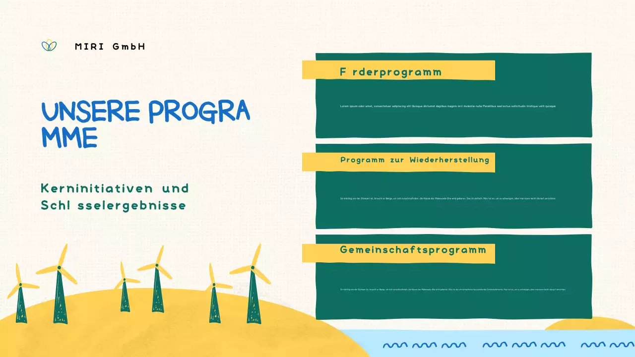 Grüne Bio-Non-Profit-Präsentation