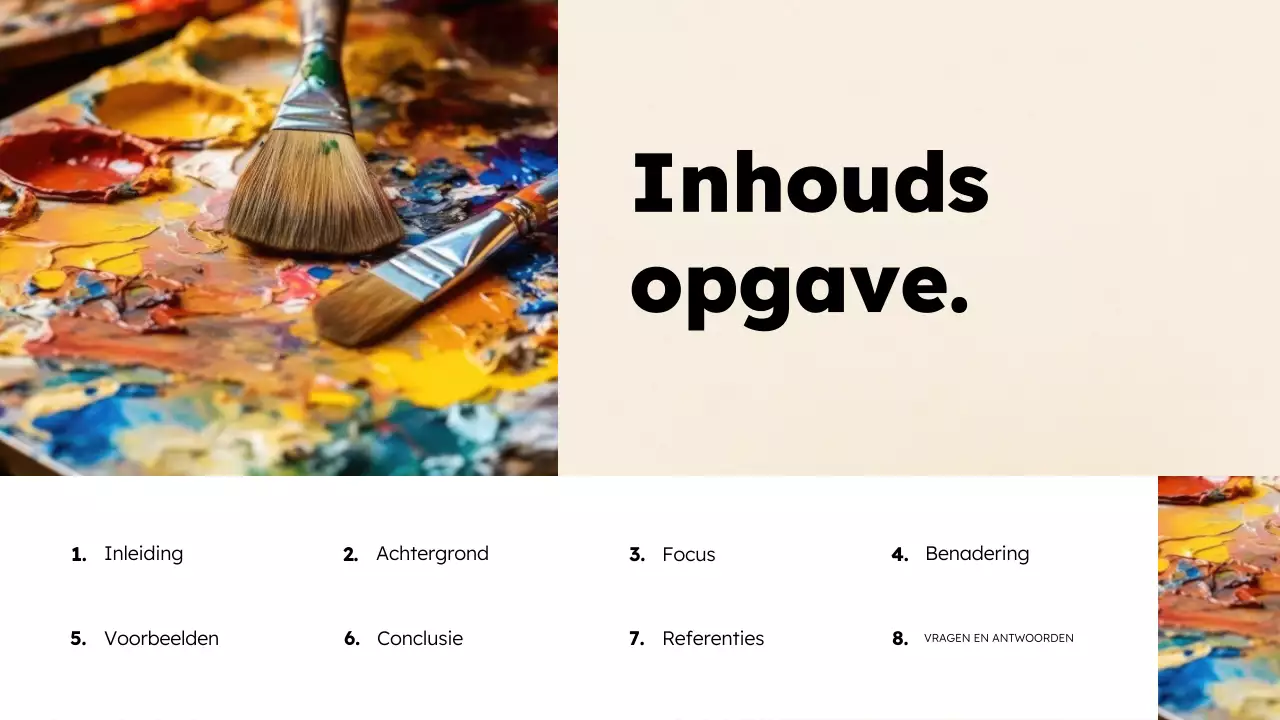 Presentatie moderne kunsteducatie