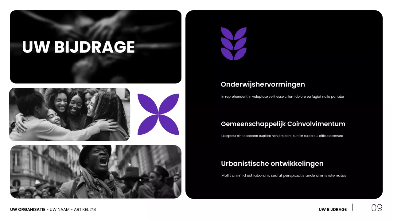 presentatie zwarte moderne burgerbewegingen