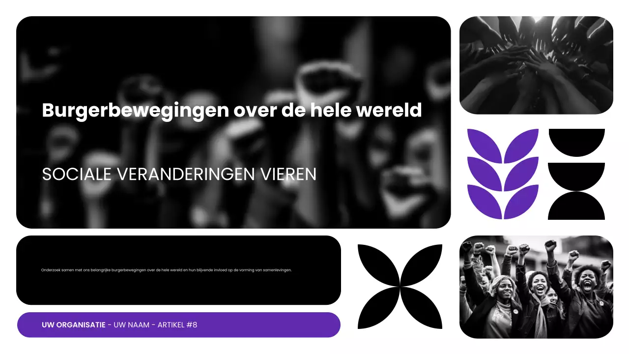 presentatie zwarte moderne burgerbewegingen