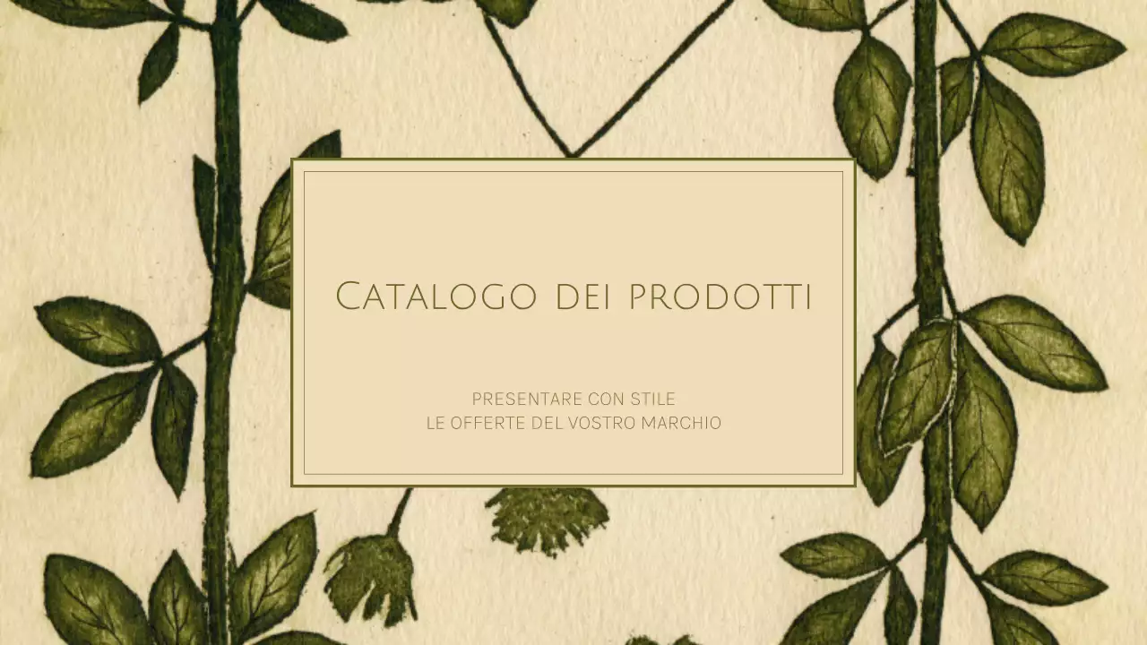 catalogo prodotti botanici verdi