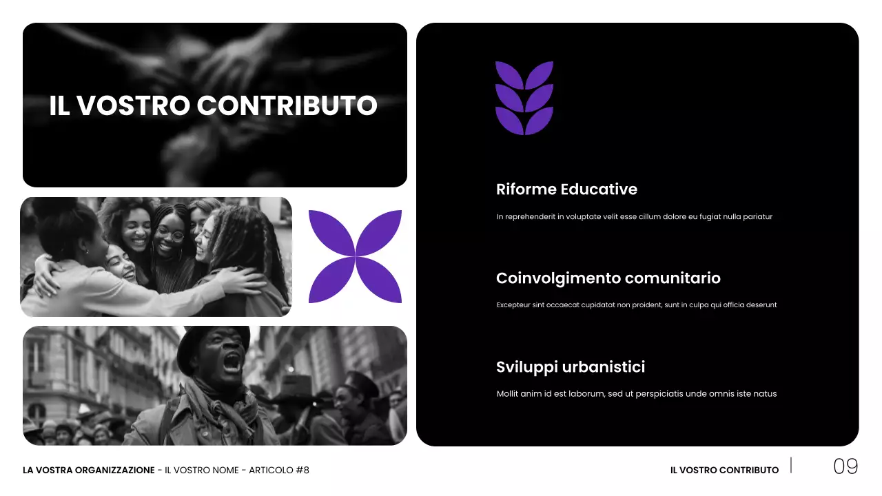 presentazione dei movimenti civili moderni dei neri