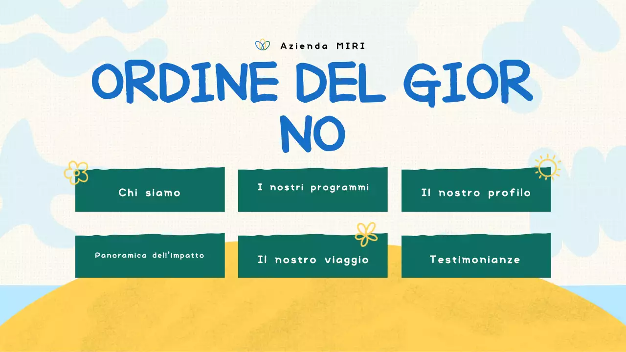 presentazione verde biologica no-profit