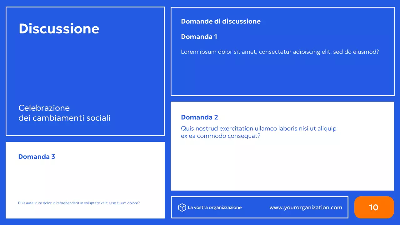 promozione dei diritti civili moderni in blu