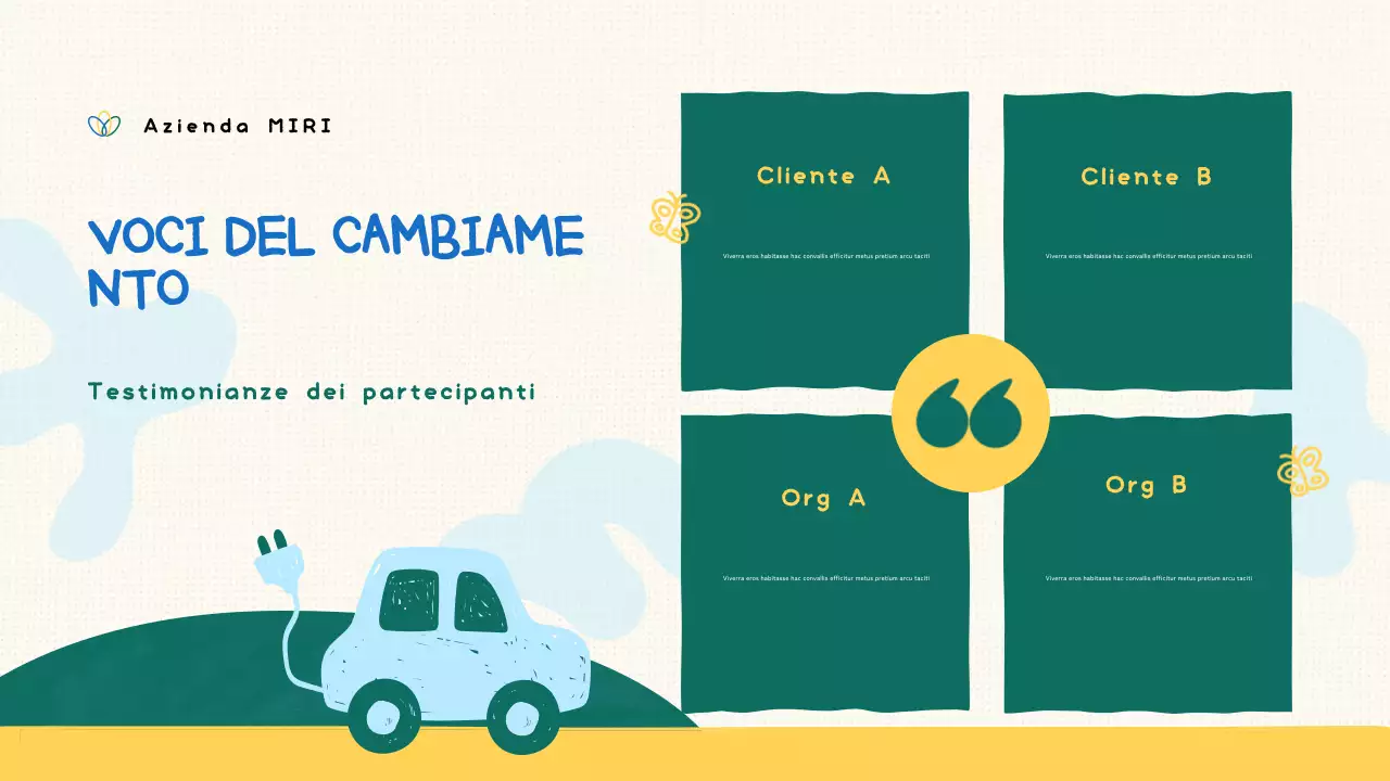 presentazione verde biologica no-profit