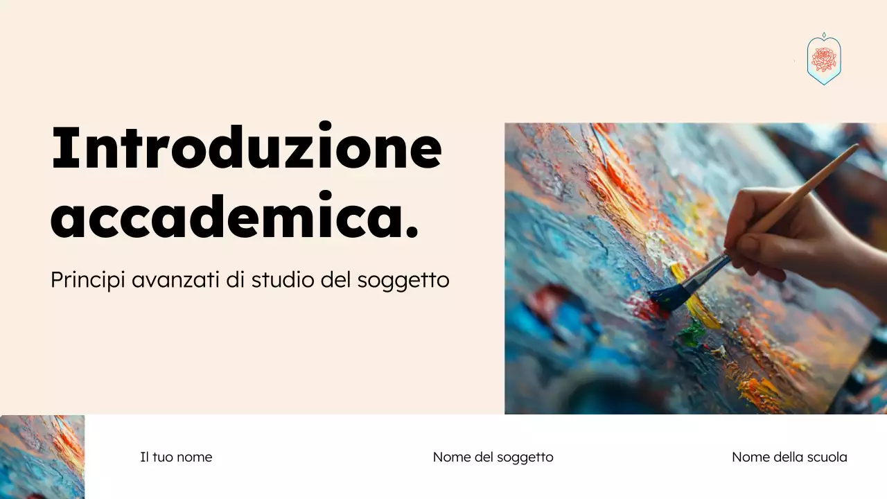 Presentazione dell'educazione artistica moderna
