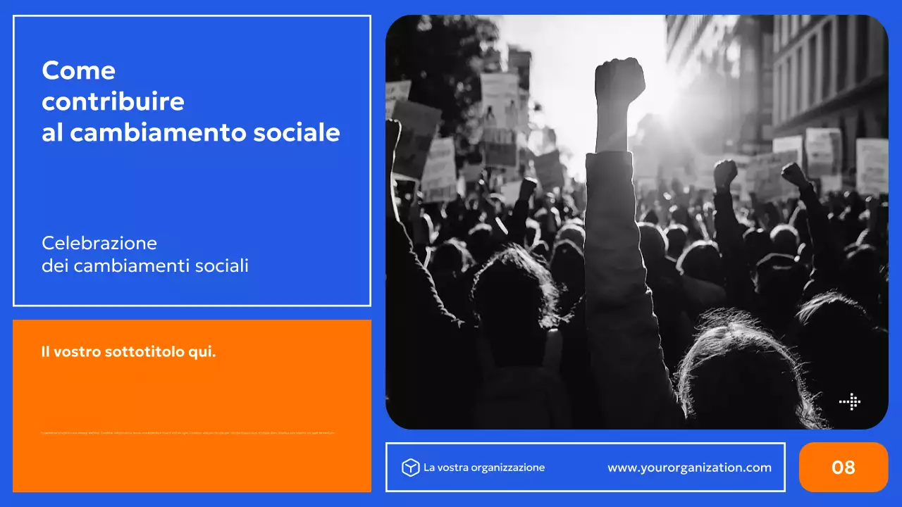 promozione dei diritti civili moderni in blu