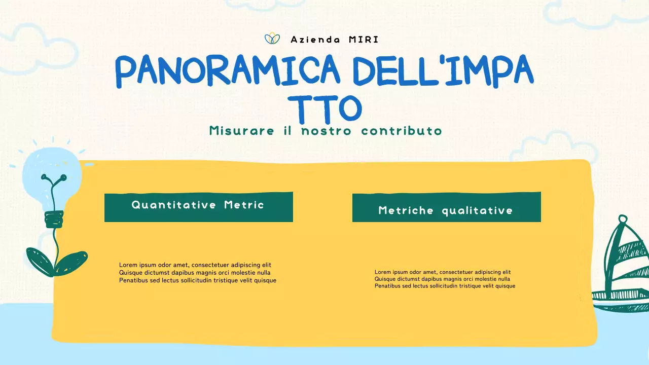 presentazione verde biologica no-profit