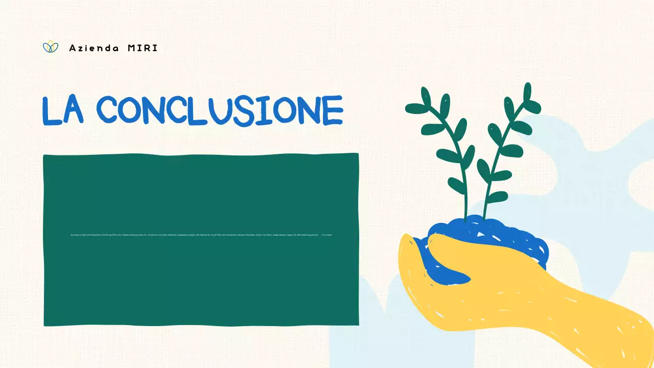 presentazione verde biologica no-profit