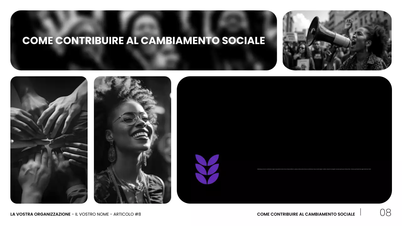 presentazione dei movimenti civili moderni dei neri