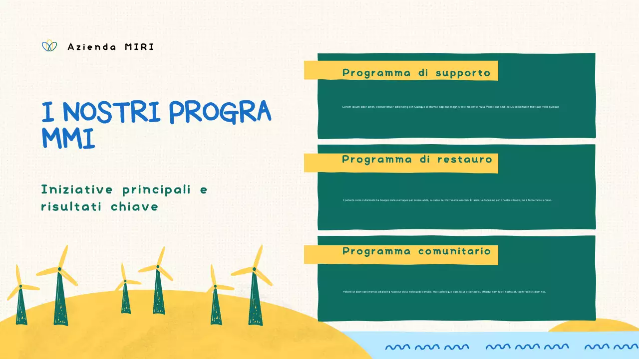 presentazione verde biologica no-profit