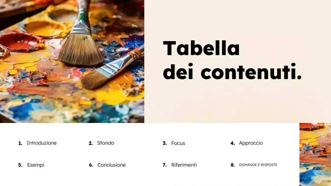 Presentazione dell'educazione artistica moderna