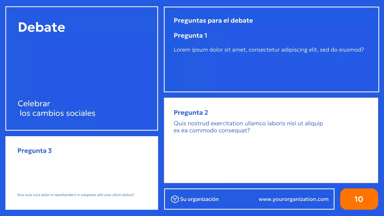 azul promoción moderna de los derechos civiles