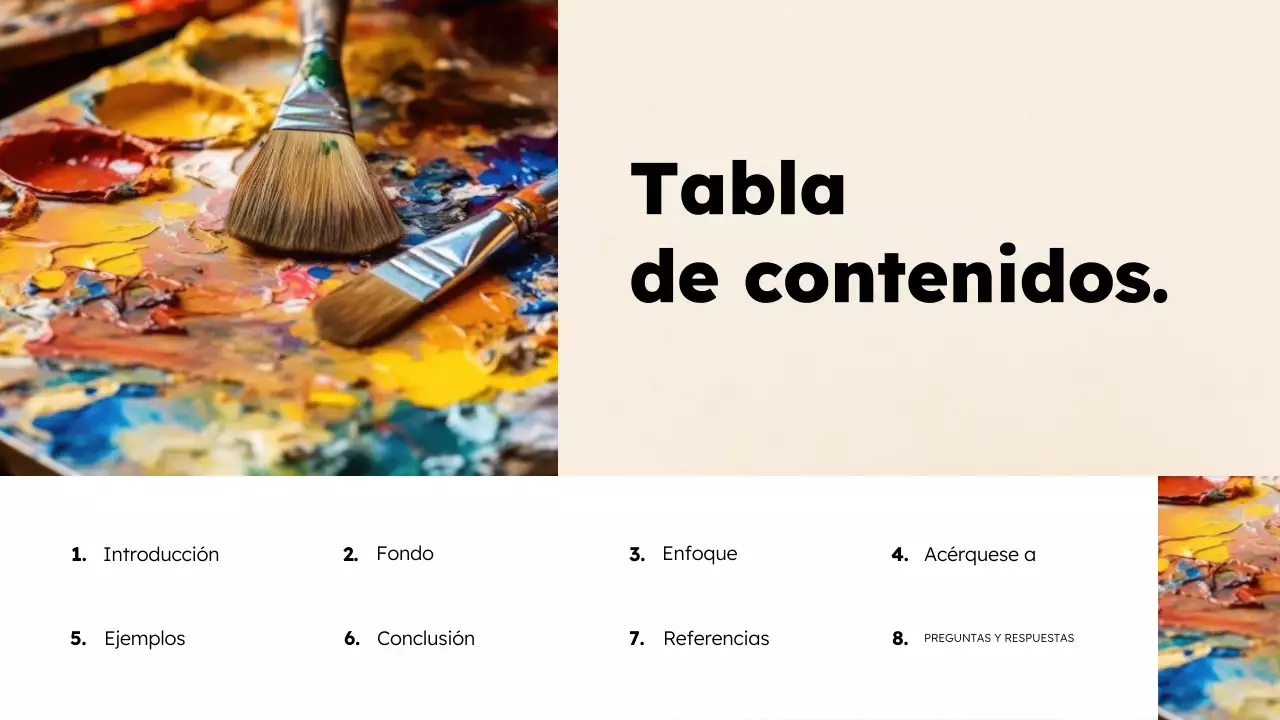 Presentación de la educación artística moderna