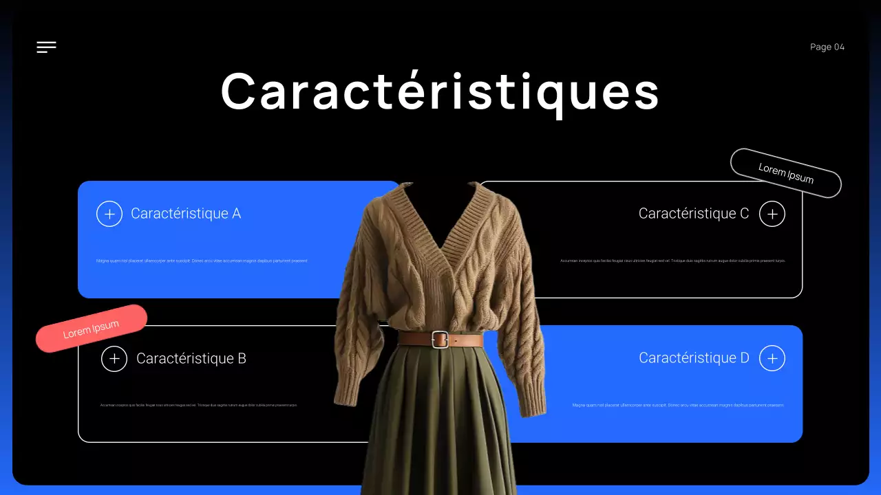 promotion de produits modernes noirs