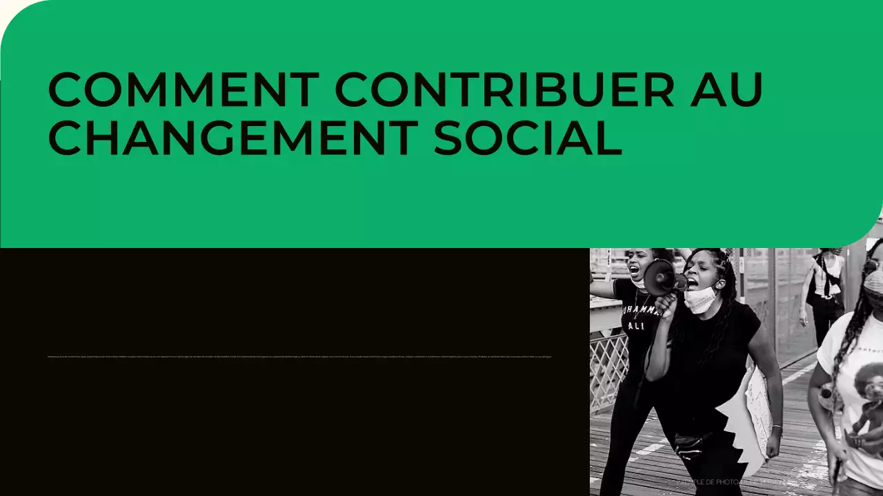 Présentation des mouvements civils modernes verts