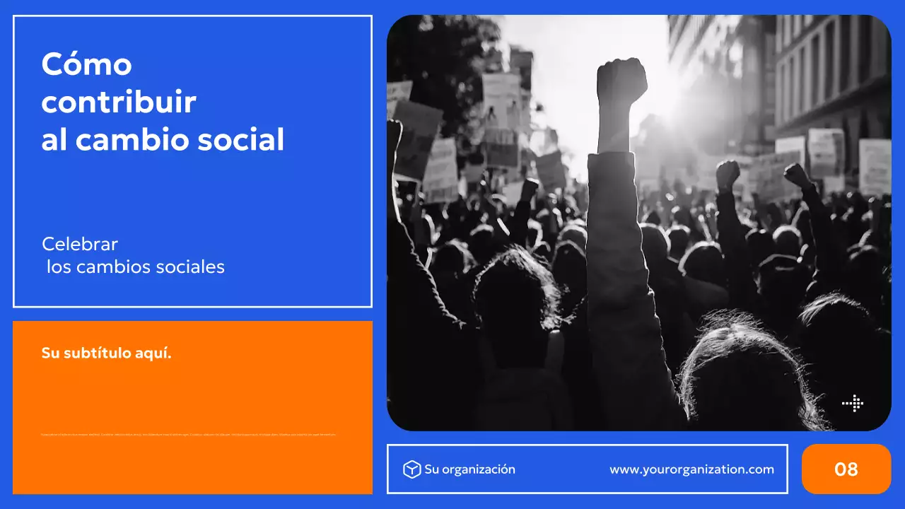 azul promoción moderna de los derechos civiles