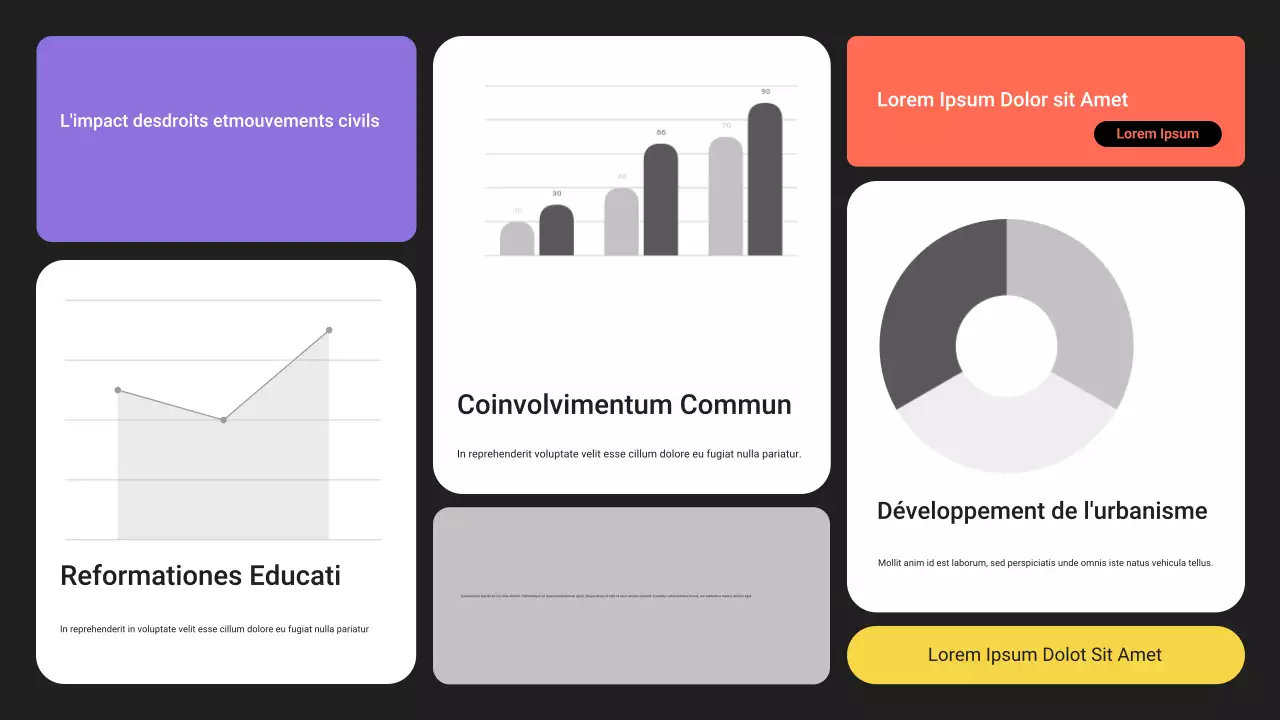 annonce sociale moderne grise