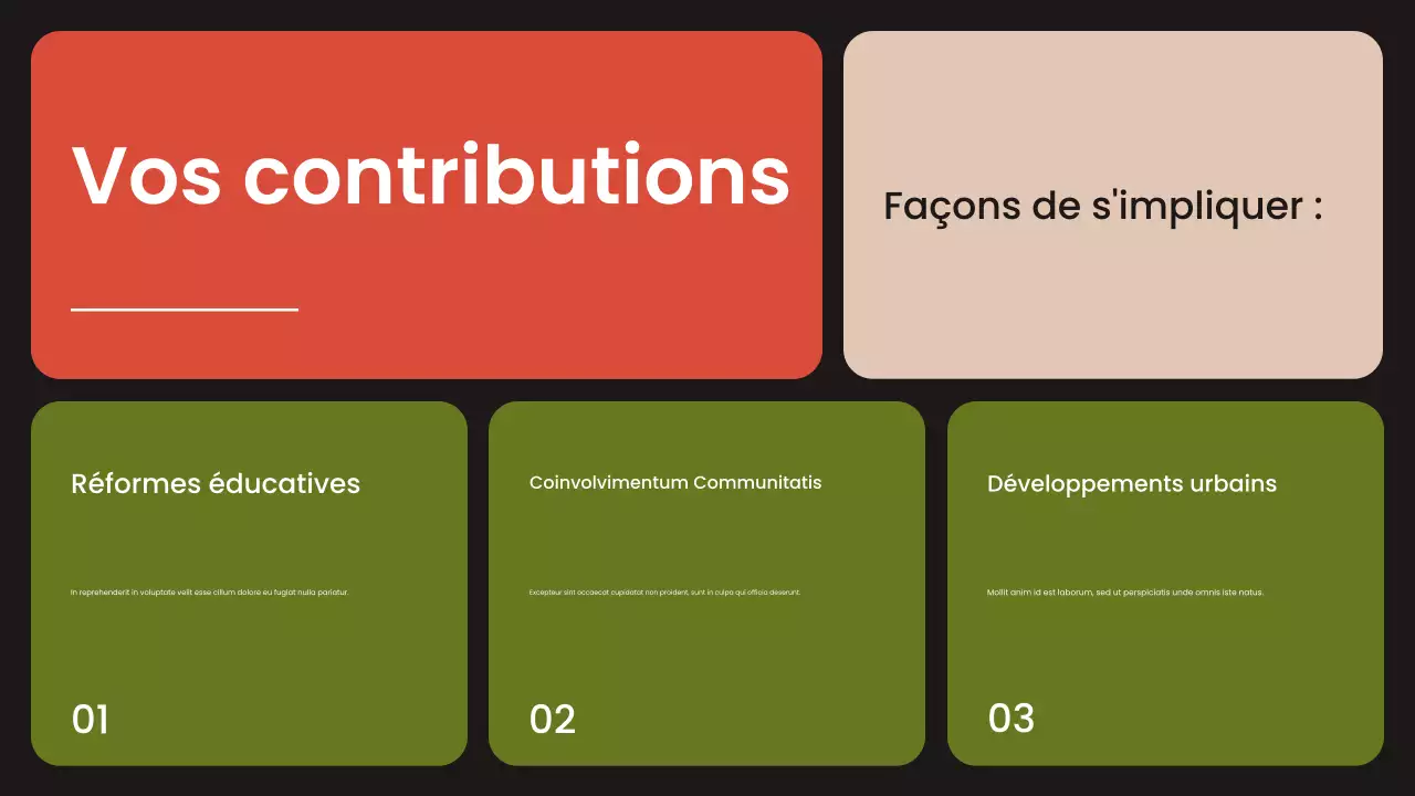 présentation des mouvements civils modernes orange