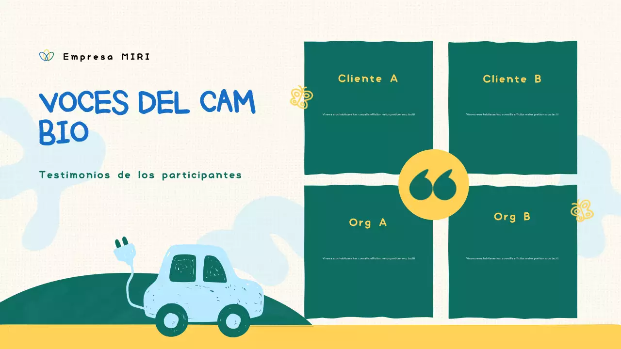 presentación ecológica sin ánimo de lucro