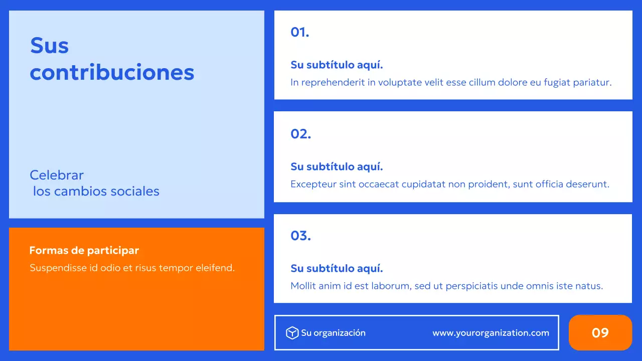 azul promoción moderna de los derechos civiles