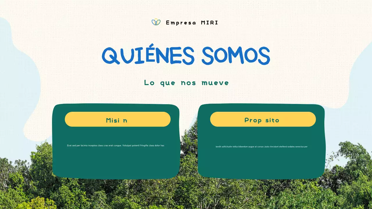 presentación ecológica sin ánimo de lucro