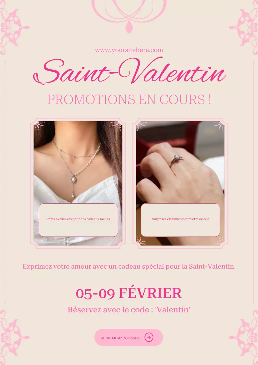 publicité pour des bijoux verts et élégants
