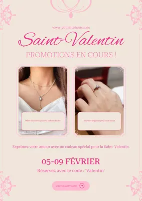 publicité pour des bijoux verts et élégants