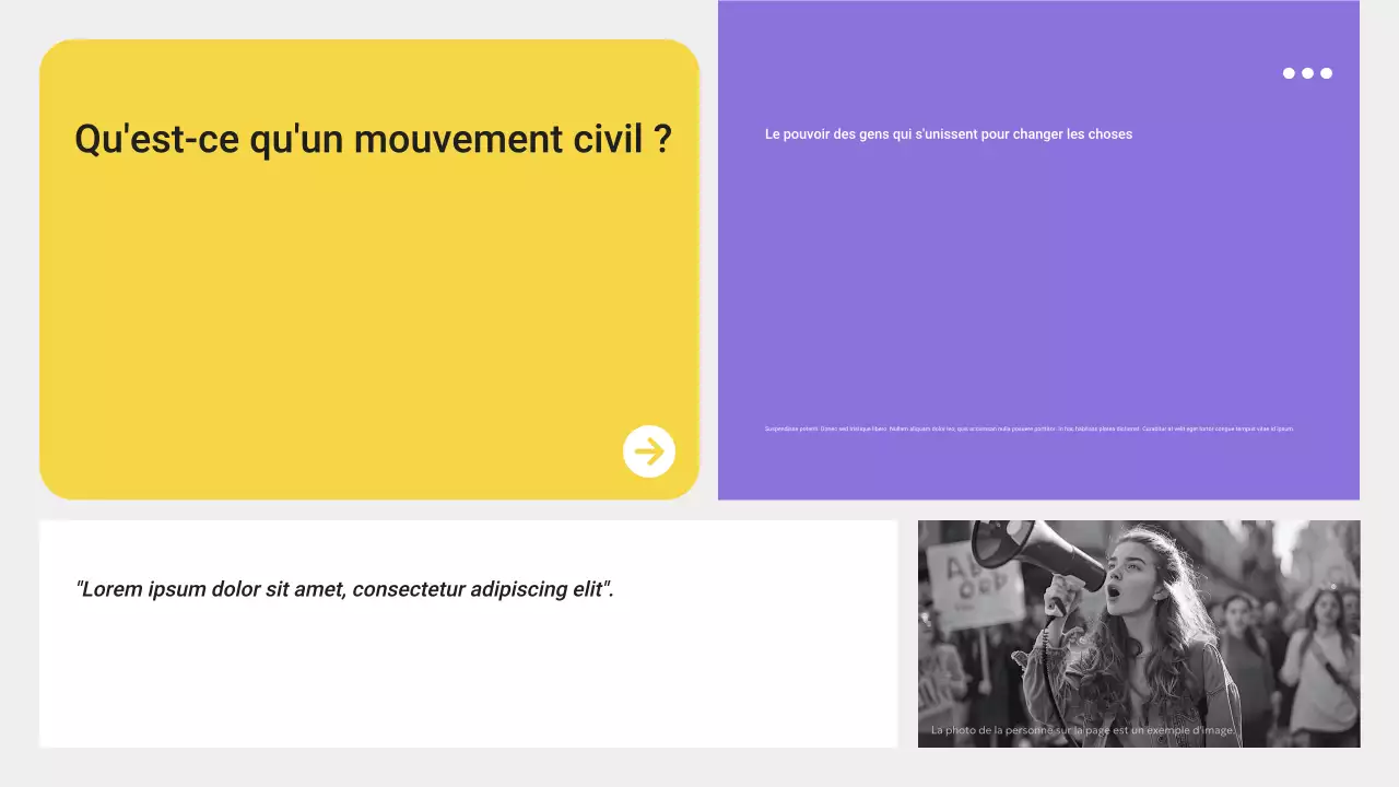 annonce sociale moderne grise